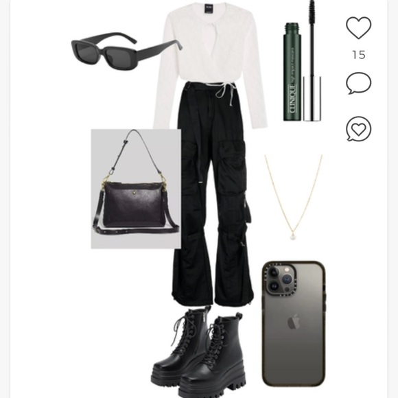 Blond Lace long sleeve T-shirt with a crossover necklineT-Shirts-Woman | Bershka - Picture 9 of 11